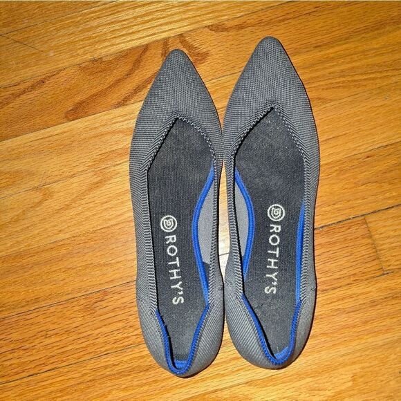 Rothys gray pointed toe slip-on flats women size 11 - Picture 5 of 7